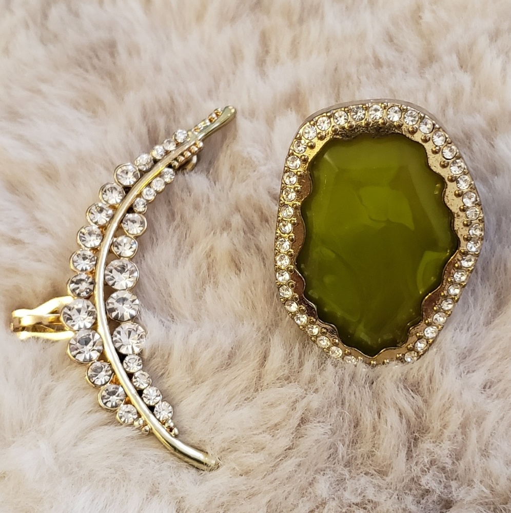 Vintage ring and Ear cuff set